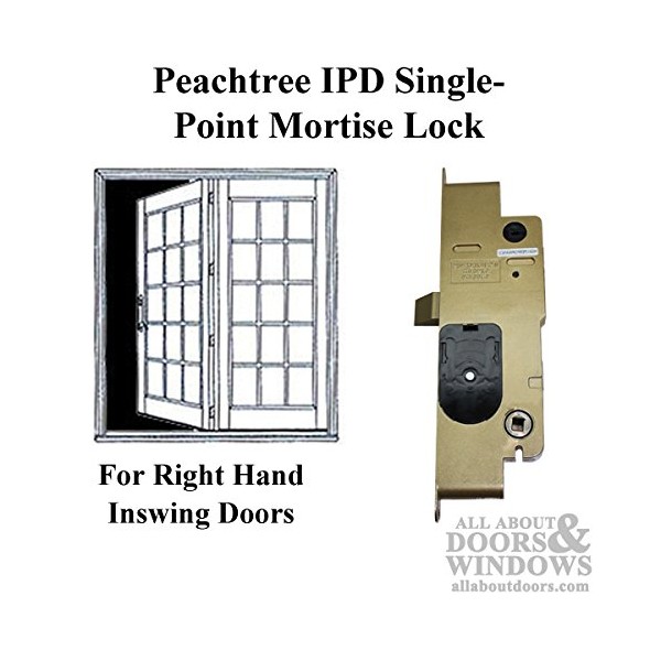 Peachtree IPD French Mortise Lock XO - Right Hand Inswing - Active