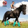 HUAME Horse Fly Boots, Breathable Mesh Protection Set of 4,