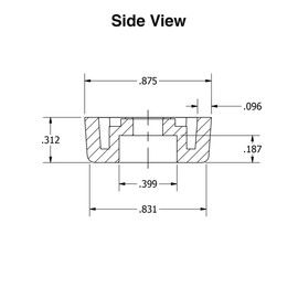 8 Medium Round Rubber Feet - .312 H X .859 D - Made in USA - Food Safe Cuttings Boards, Electronics, Hobby