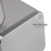 Mind Reader Mesh Trash Can, Waste Paper Basket, Square, Office,