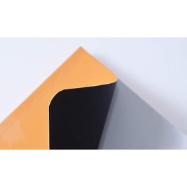 RHODIA 118968C - Unlimited Orange Elastic Notebook - A5+ - Dot Dotted - 120 Detachable Pages - White Clairefontaine Paper 80 g/m - Velvety Touch Cover