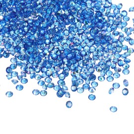 PATIKIL 14000Pcs Wedding Table Scatter Confetti Crystals 3mm Acrylic Diamonds Vase Fillers Gems for Table Centerpiece Decorations Bridal Shower Party, Dark Blue AB
