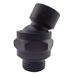 TIEXYE Shower Head Swivel Ball Adapter (Universal Component), Solid Brass Adjustable Shower Arm Connector, Shower Connector Ball Joint, Matte Black