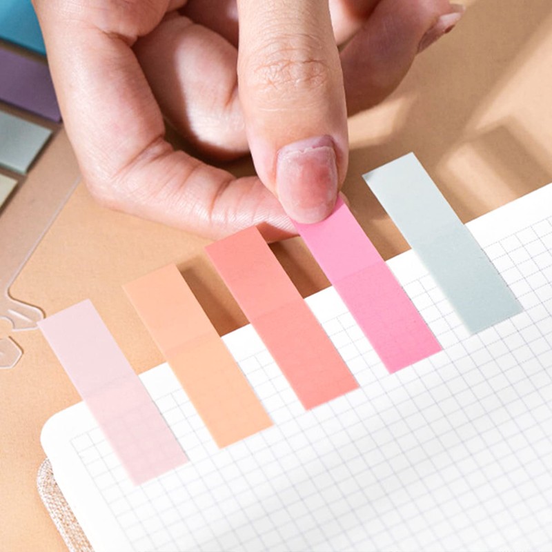 1200 Pcs Sticky Annotation Tabs Morandi Sticky Note Tabs Writable