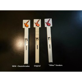 DATA EAST CHECKPOINT PINBALL TARGET DECALS FLOURESCENT SCREENT PRINT EXACT MATCH