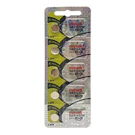 5pk Maxell SR916SW SR68 SR916 373 Silver Oxide Watch Battery by Maxell