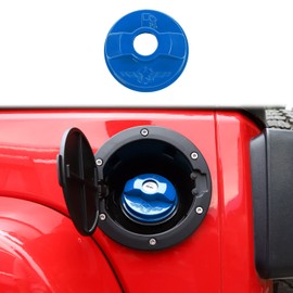 PDKLIN for Wrangler Gas Cap Cover Trim Compatible with Jeep Commander 2006-2010 Jeep Wrangler JK JL 2007-2023 Pink Exterior Accessories