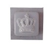 3 1/2 inch Square Crown Plastic Craft Mold use Soap