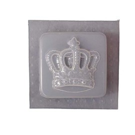 3 1/2 inch Square Crown Plastic Craft Mold use Soap for soap Making Your own Decorative Bars Qty-2 4627
