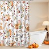 Lindameler Fall Pumpkin Shower Curtain for Bathroom, Autumn Fallen Maple