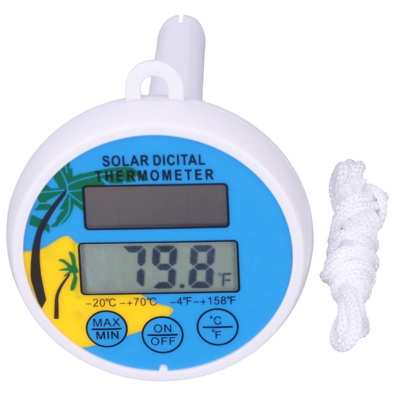 Socobeta Floating Thermometer, ℉ ℃ Temp Accurate Minimum Maximum Digital