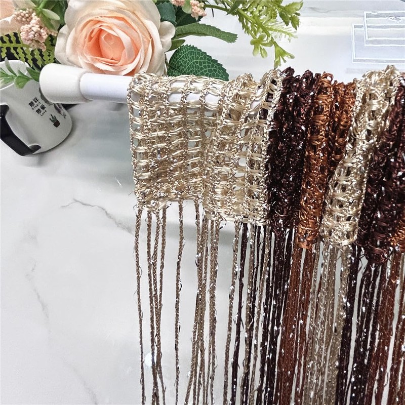 ave split Decorative Door String Curtain Wall Panel Fringe Window