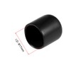 sourcing map 10pcs Rubber End Caps 17mm ID Vinyl Round