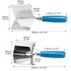 QWORK® 2 Pieces Corner Trowel Rustproof 80 x 60 mm