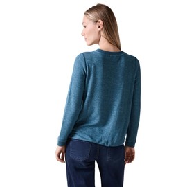 Cecil Women's Long-Sleeved Shirt, Aqua Melange