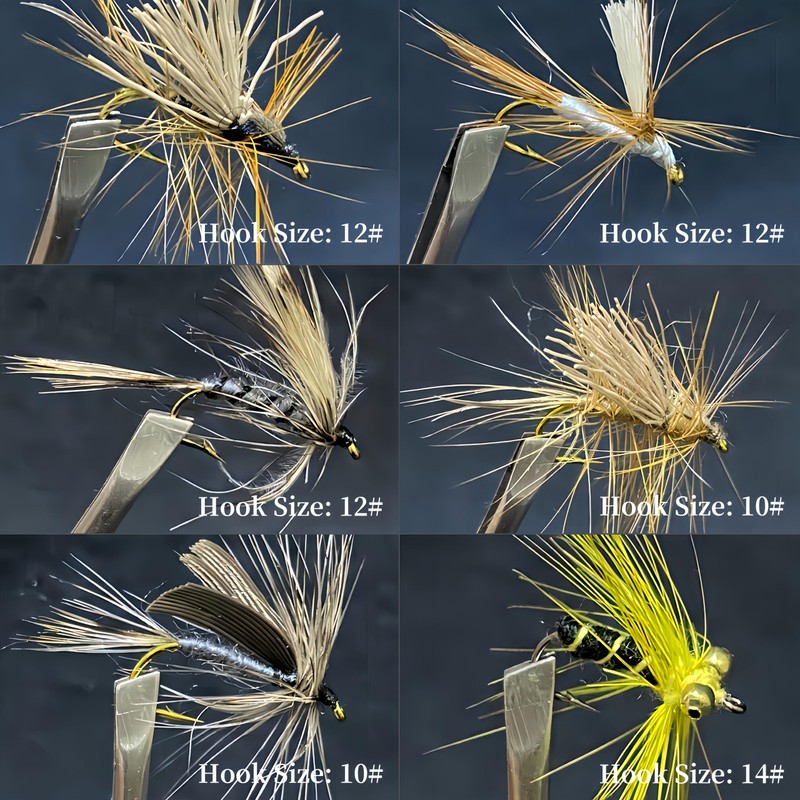 RuiJiaXiang fly fishing lures mix set included in plastic fishing