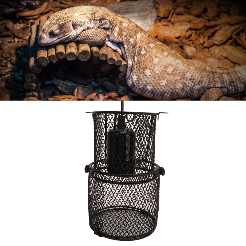 Reptile Heat Lamp Guard Avoid Scald Retractable Reptile Heat Lamp