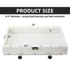 GROWLING Reusable Epoxy Resin Mold 24x12x3 Inches, Adjustable Fastening and Leveling, Heavy Duty Large Resin Mold for River Tables, Coffee Tables, Trays, Cutting Boards, DIY Resin Art Etc.