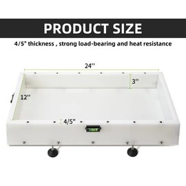 GROWLING Reusable Epoxy Resin Mold 24x12x3 Inches, Adjustable Fastening and Leveling, Heavy Duty Large Resin Mold for River Tables, Coffee Tables, Trays, Cutting Boards, DIY Resin Art Etc.