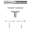 SORWDUERM 2 Pack Brushed Nickel Knobs Square Drawer Pulls Bathroom