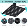 RTOBWEYE 8 Inch Shower Faucet Set Ceiling Mount, High Pressure