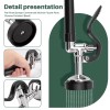 Commercial Pre-Rinse Kitchen Sink Faucet Restaurant Kitchen Sprayer Mixer Tap