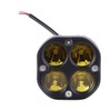 40W Motorcycle Headlight LED Spotlight Yellow Light Waterproof for Off