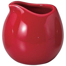 Yamashita Kogei 15056170 Sugar Pot Milk Pitcher, Red, Diameter 2.0 x 1.8 inches (5 x 4.7 cm) (40cc), Red Creamer, Small
