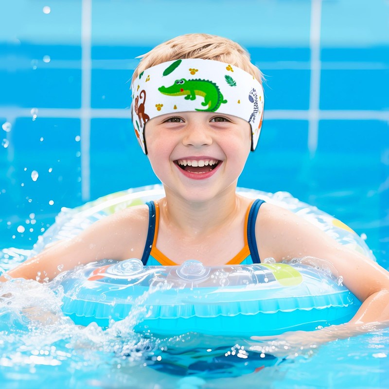 Swimming Headbands, 2 Pieces Headband Swimming Children, Neoprene Headband Children,