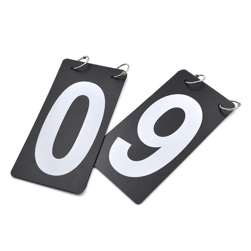 GOGO 2 Sets Waterproof Flip Scoreboard Numbers, 4 x 7