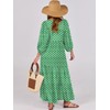 ANRABESS Womens Boho Maxi Dresses 2025 Summer V Neck Puff