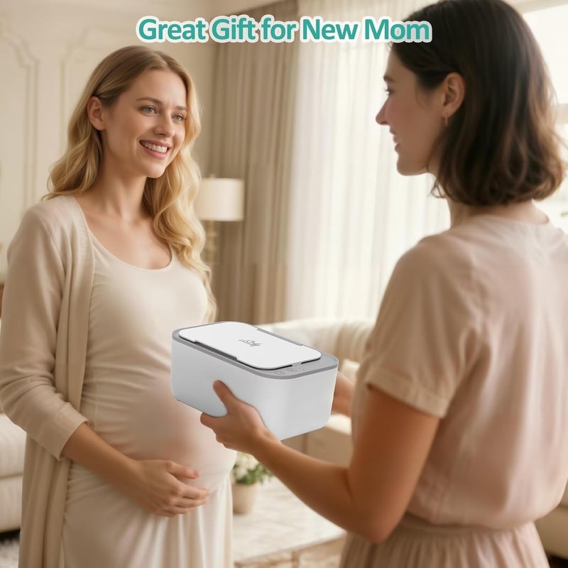 Chefhandy Baby Wipe Warmer, 3-Level Temperature Control, Silent & Even