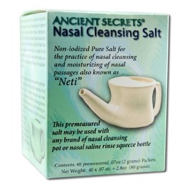 Nasal Cleansing Salt Packets 40 PKT (Pack of 3)