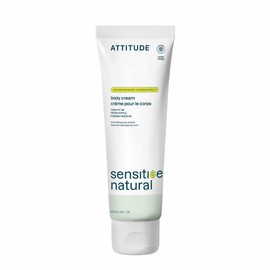 ATTITUDE Body Cream for Sensitive Skin with Oat, EWG Verified, Dermatologically Tested, Vegan, Fresh Apple Scent, 8 Fl Oz