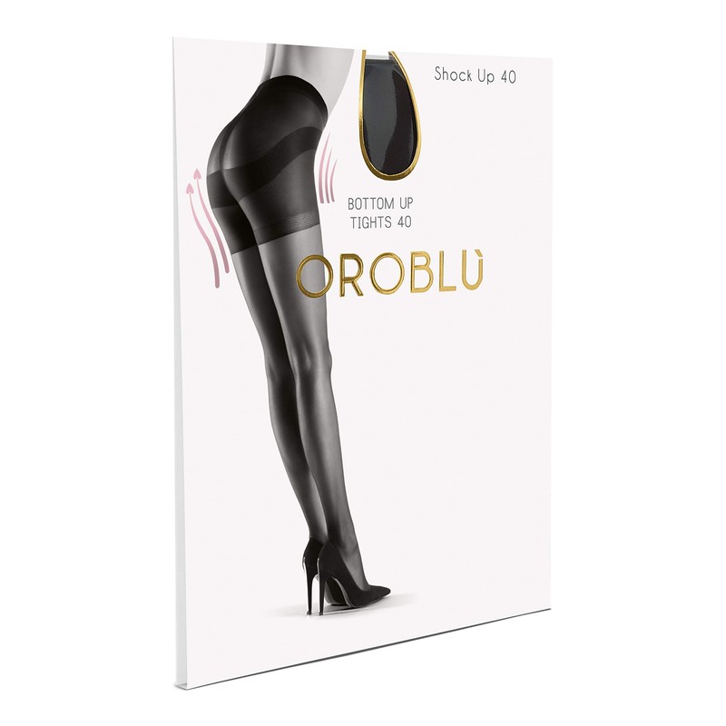 Ladies 1 Pair Oroblu Shock Up 40 Denier Bottom Lifting