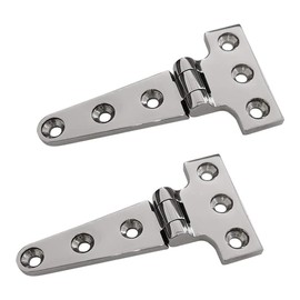 Stainless Steel 316 Hinges ,Heavy Duty Marine Boat Caravan Cabinet Shed Garden Wooden Door & Gate T- Shape Hinge Hardware (Size:54*100MM,2PCS)