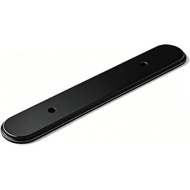 khtumeware 3 in. (76mm) Oval Cabinet Pull with Backplate, Matte Black 10 Pack
