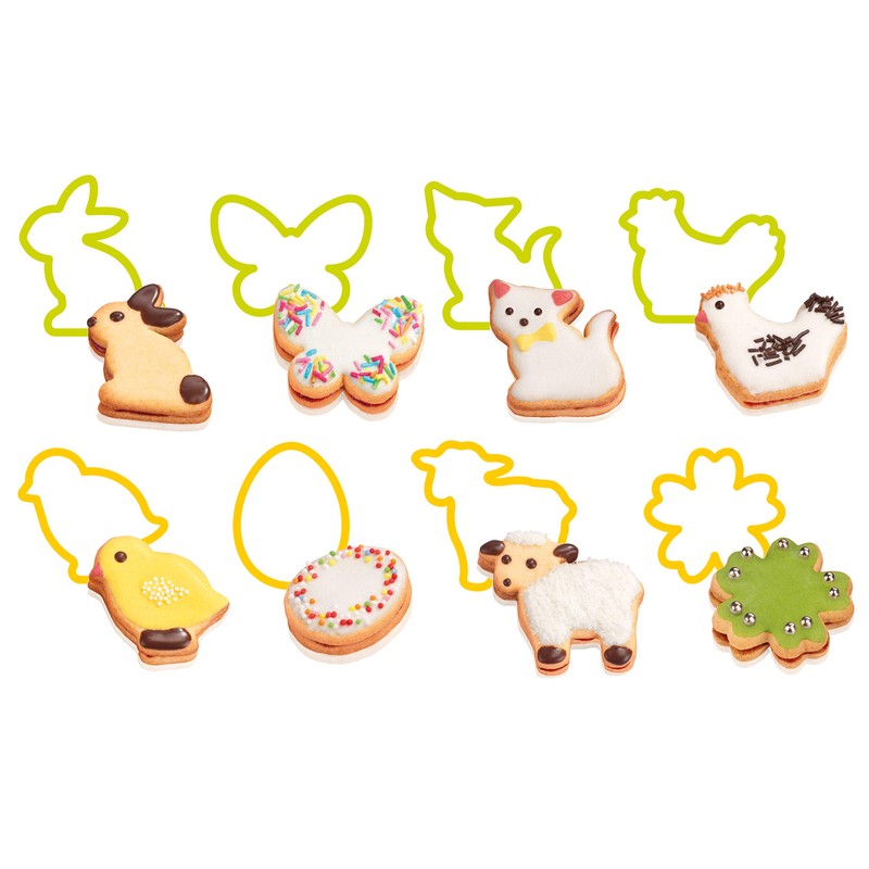 Tescoma Cookie Cutter, Green/Yellow, 22.1 x 10.1 x 3.8 cm