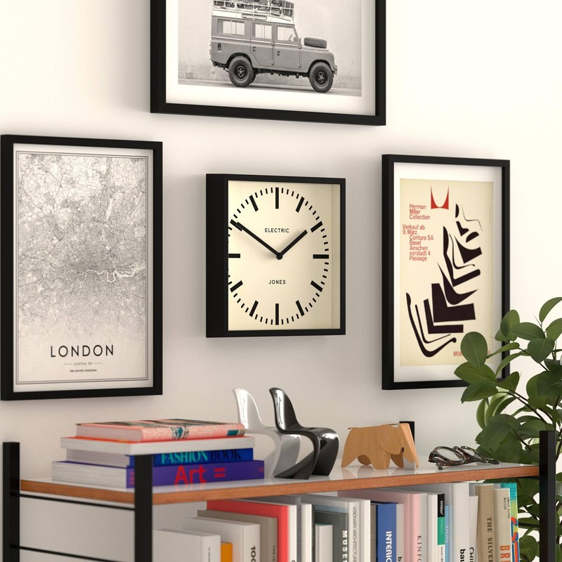 JONES CLOCKS® Box Railway wall Clock | Square Station Clock