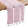 Bigqin Boho Table Runner with Tassels, 183x33cm/72"x13" Table Decoration, Linen
