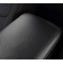 Being Up Car Armrest Cover,Fit for Toyota RAV4 2019-2023 Leather Center Console Pad Car Armrest Box Protector,Carbon Fiber Black(1PC)