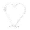 SUSIRE Wedding Arch Stand White Heart Shape Double Layers Wedding
