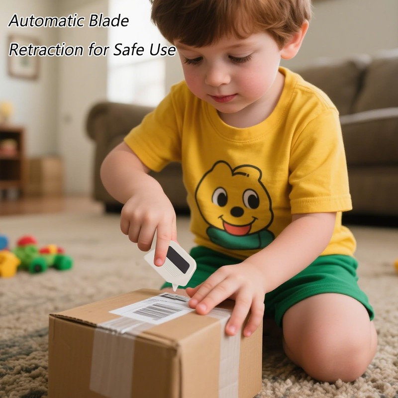 2Pack Creative Magnetic Box Cutter –Retractable Utility Knife Unpacker with