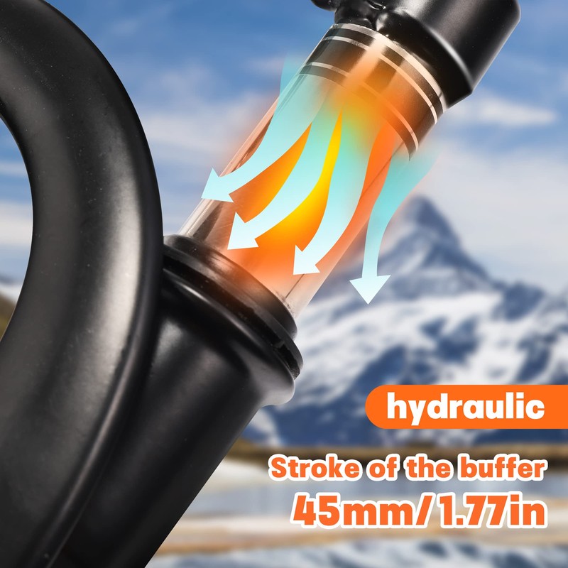 HTBCCHB 12 Inch Front Suspension Fork for Brake Disc Alloy