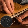 Giantree Leather Yarn Leather Needle, 2 Roll Wax Thread with