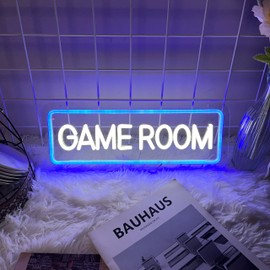 Game Room Neon Sign for Game Wall Decor Led Neon Light with USB Powered Teen Boy Children Bedroom Bar Party Gaming Room Accessories and Decor Neon Signs Custom, 15.7 x 5.9"
