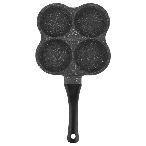 HAOHIZE Rustproof Egg Pan 4 Cup Non Stick Easy Clean