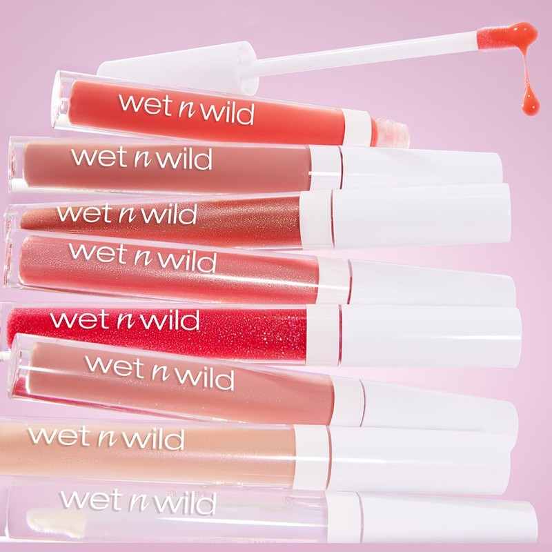 wet n wild MegaSlicks Lip Gloss, Ultra-Glossy, Vitamin-E Enriched, Ultra-Gloss