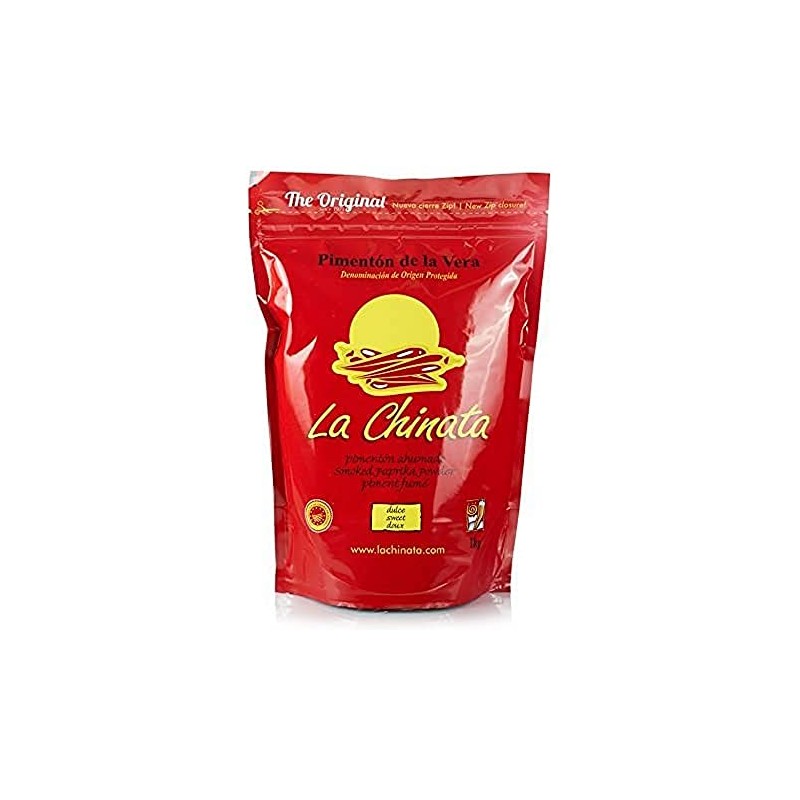 Paprika Powder Smoked 1 kg. Sweet Bag La Chinata