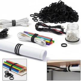 Rubber Bands 150pcs 1.5in Small Elastic Bands for Cord Cable